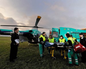 Helicóptero de emergencia de Osakidetza